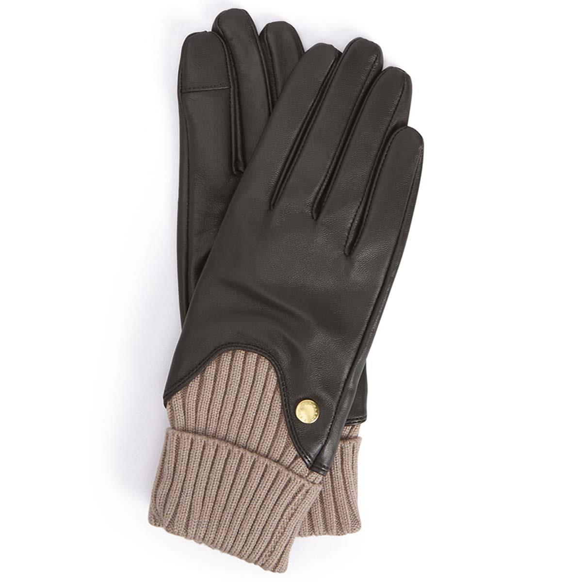 Brown/Camel Barbour Womens Deanna Leather Gloves