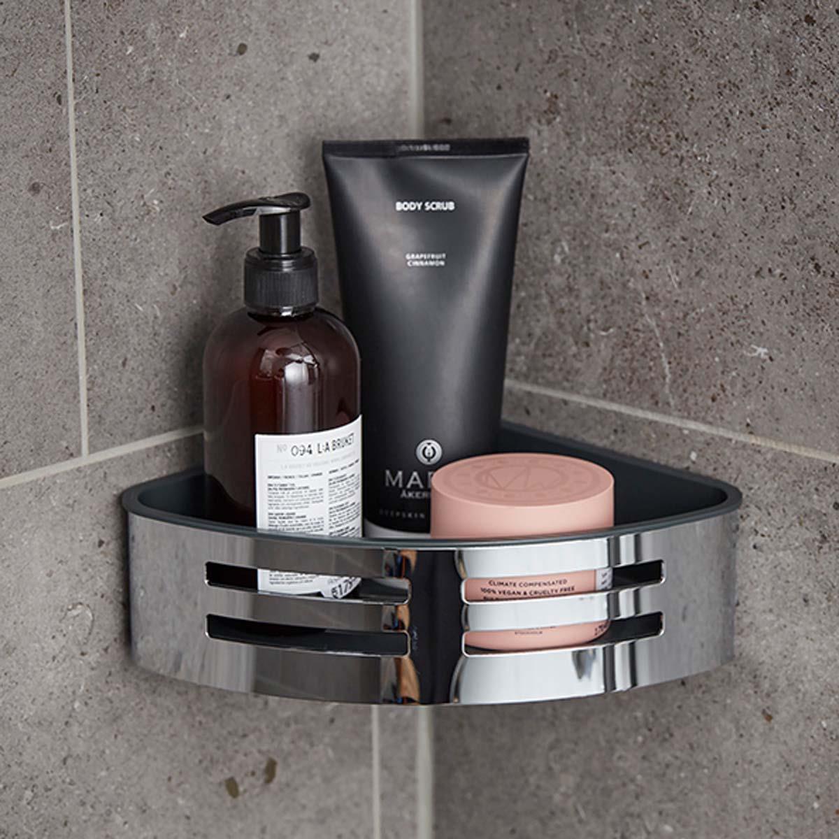 Miller Signature Corner Shower Tidy With Removable Tray