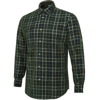 Green Check Beretta Mens Dobby Corduroy Shirt