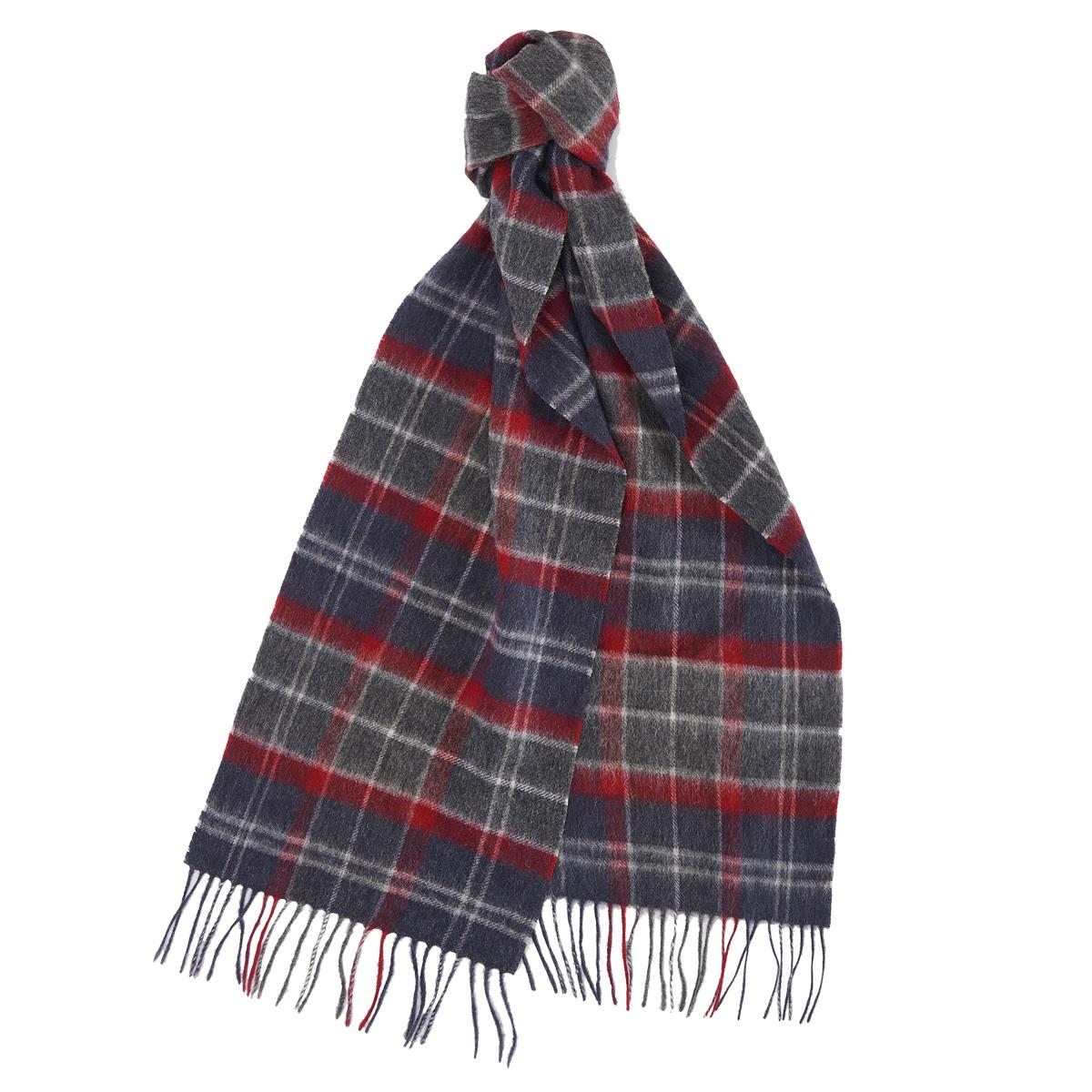 Barbour Unisex Wool Cashmere Tartan Scarf