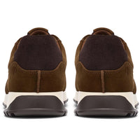 Cola Suede Clarks Mens Radwell Tie Trainers Heel