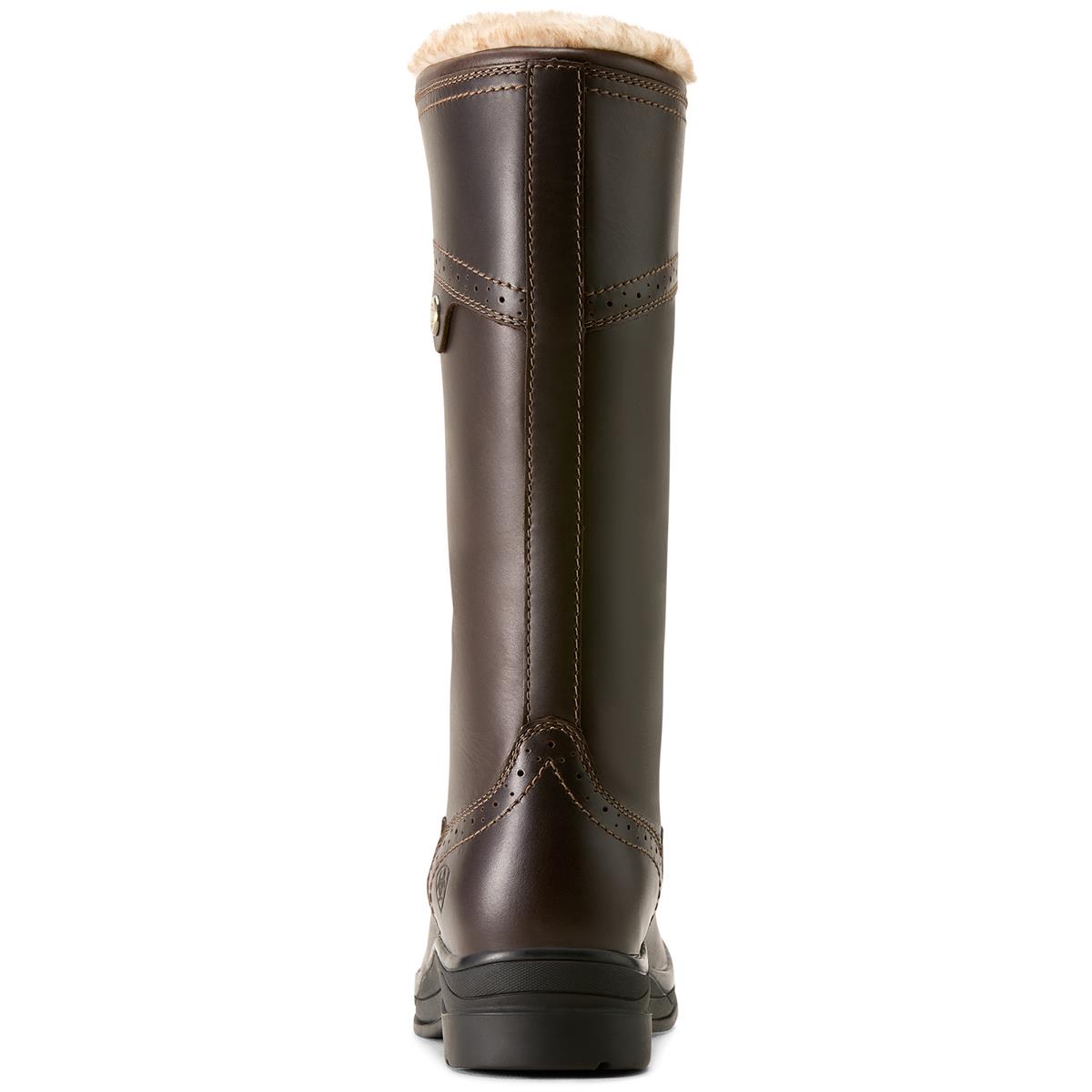 Dark Mocha Ariat Womens Wythburn II Sherpa Waterproof Boots Back