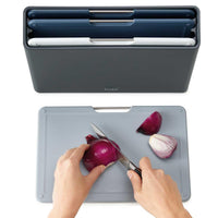 Graphite Joseph Joseph Folio 4-piece Regular Chopping Board Set USE