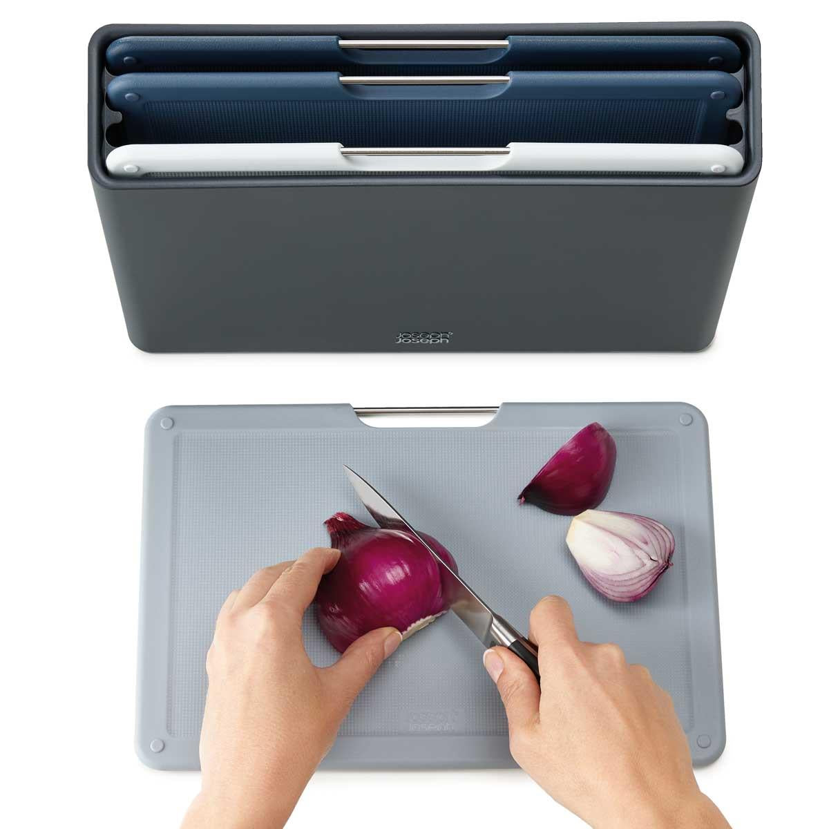 Graphite Joseph Joseph Folio 4-piece Regular Chopping Board Set USE