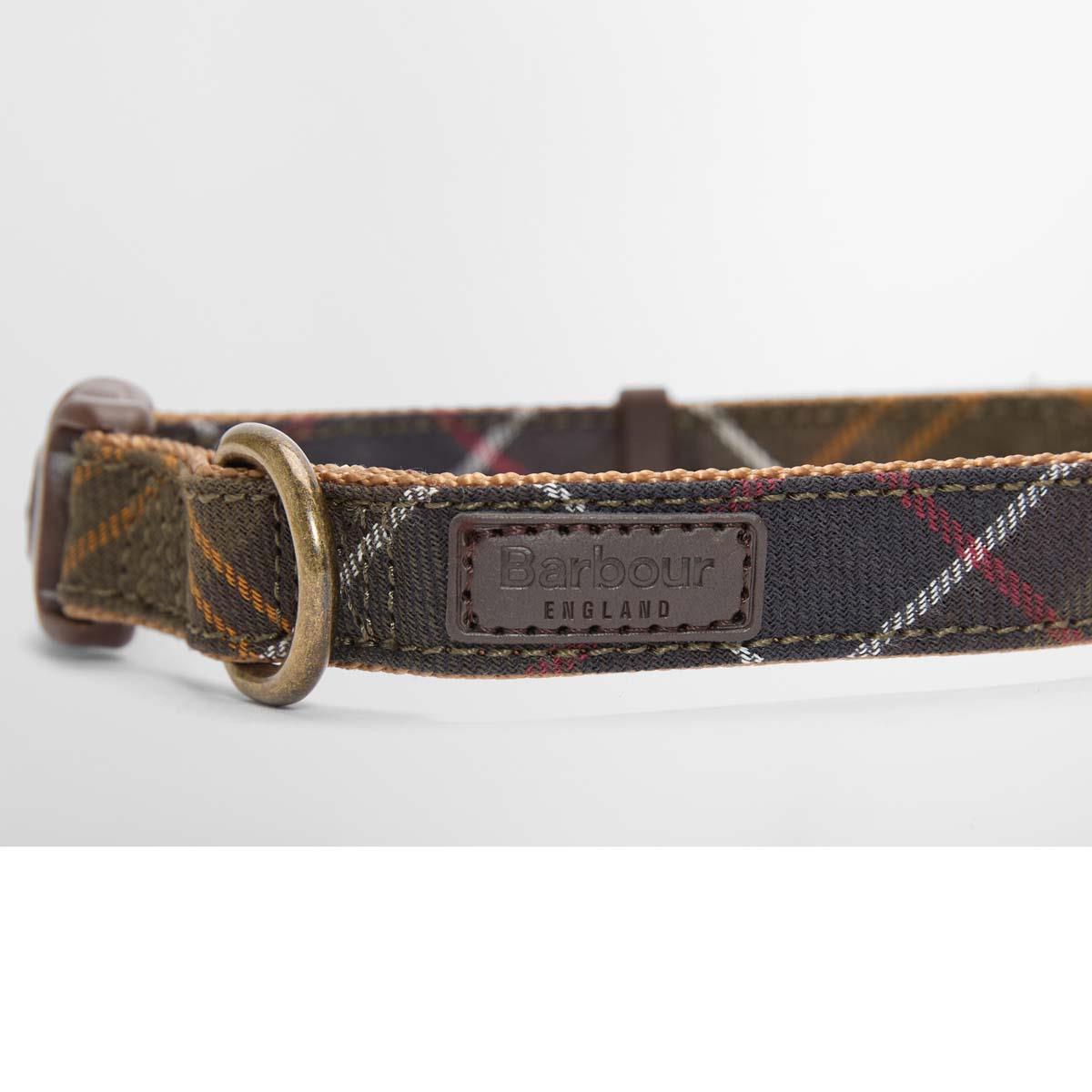 Barbour Tartan And Webbing Dog Collar