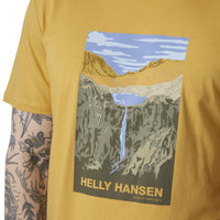 Sand Helly Hansen Mens Massif Graphic T-Shirt lgo