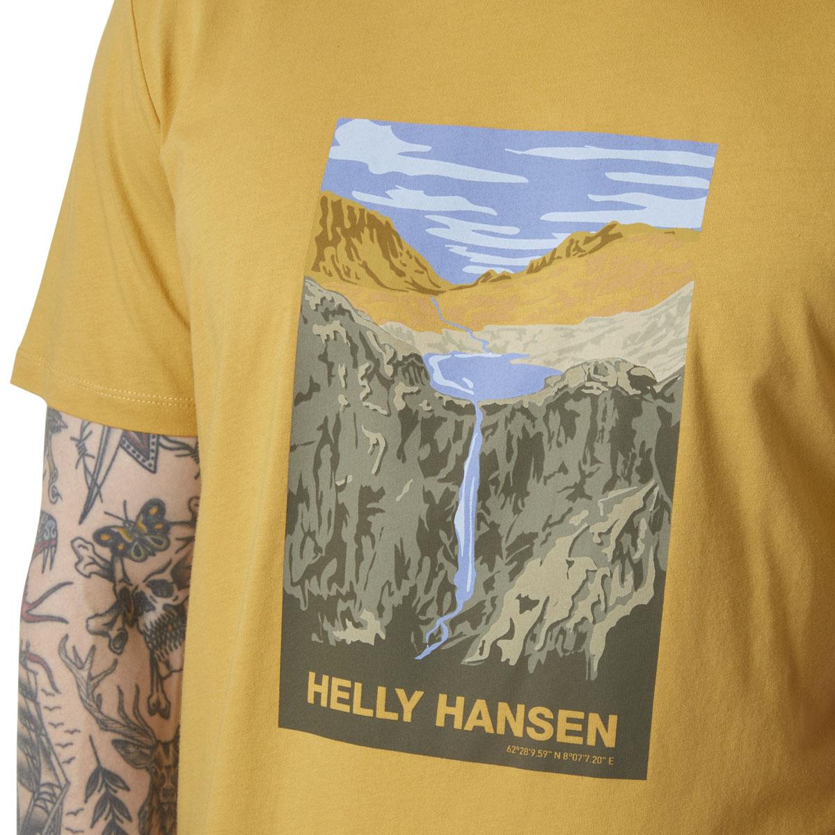 Sand Helly Hansen Mens Massif Graphic T-Shirt lgo
