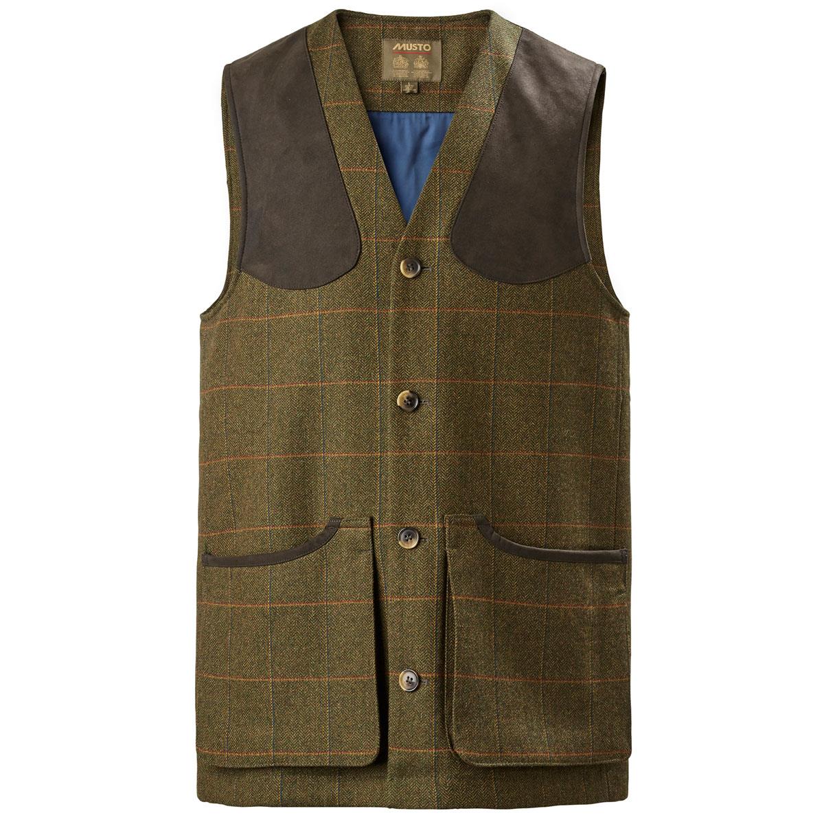 Musto Mens Lightweight Machine Washable Tweed Waistcoat