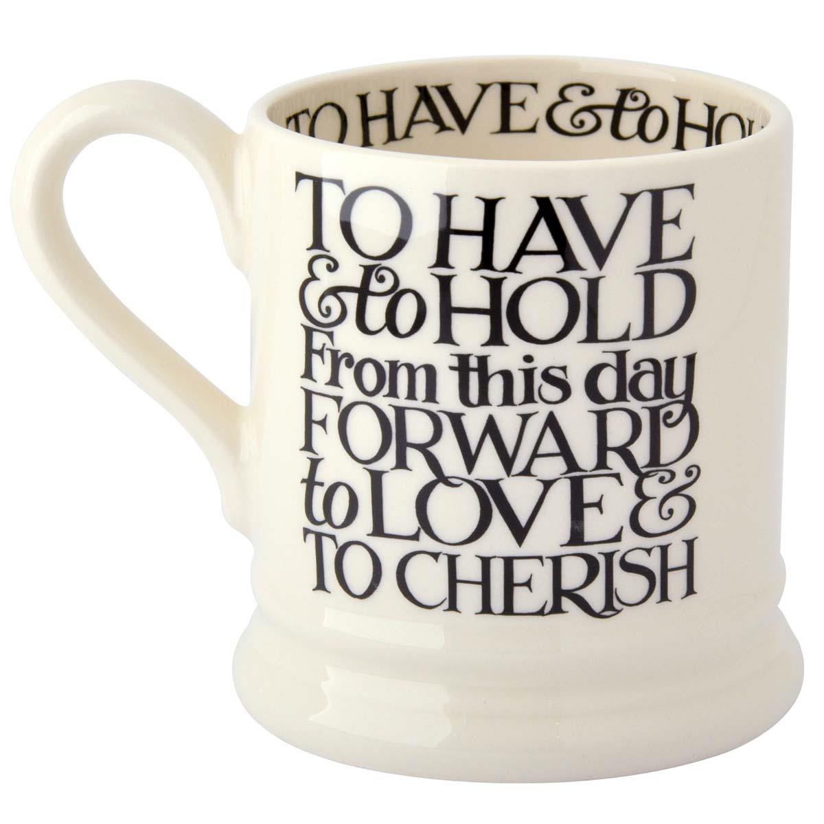 Emma Bridgewater Black Toast Mr & Mrs Mug Set