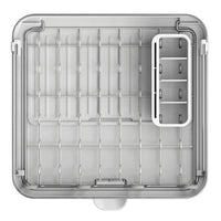 Joseph Joseph Extend Steel Plus Expandable Dish Drainer With Wine Glass Rack Top View