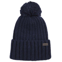 Navy Barbour Mens Kelson Pom Beanie