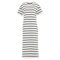 Cloud/Navy Stripe Barbour Womens Selena Midi Dress