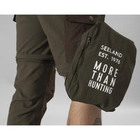 Pine Green/Demitasse Brown Seeland Mens Birch Zip-Off Trousers POCKET2