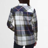 Navy/Arabesque Check Barbour Womens Moorland Shirt Back
