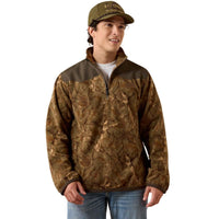 Savannah Tan Camo Ariat Mens Basics Fleece Pullover