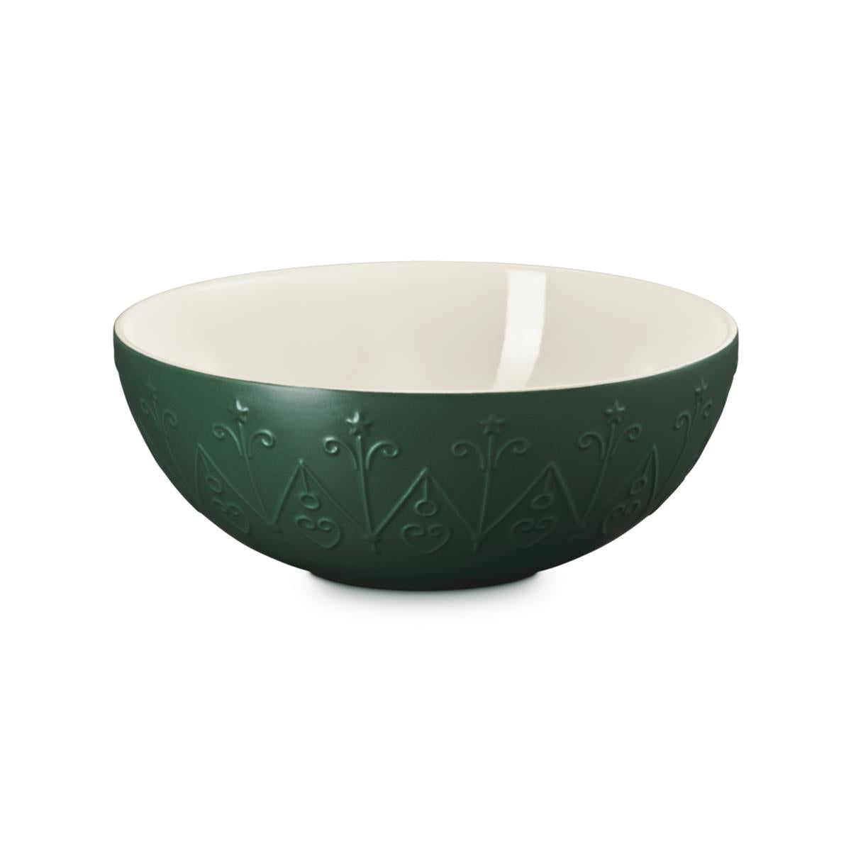 Le Creuset Stoneware Serve Bowl 25cm Christmas Relief