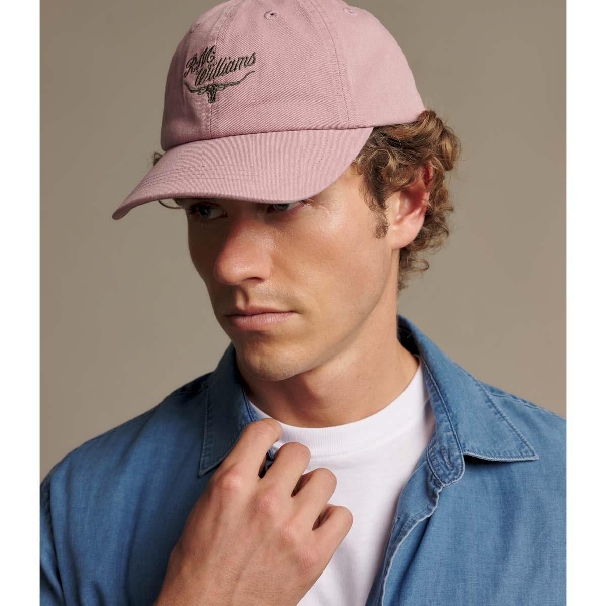 R.M. Williams Mens Script Longhorn Cap