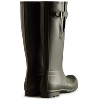 Dark Olive Hunter Mens Original Tall Side Adjustable Boots BACK