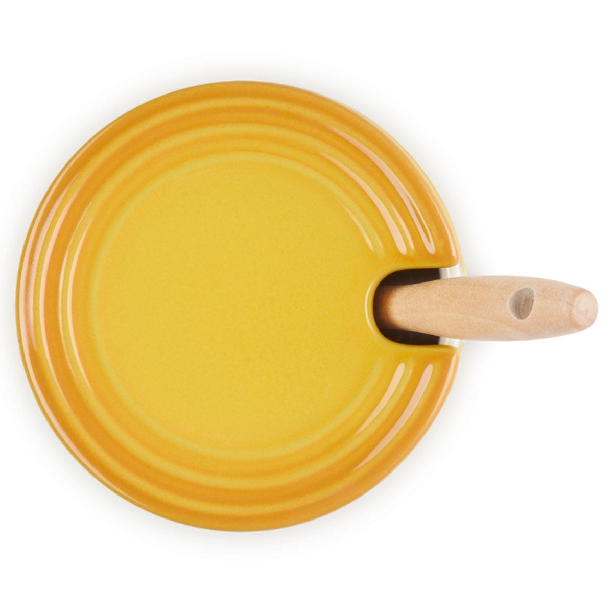 Le Creuset Stoneware Boston Honey Pot With Dipper Top View