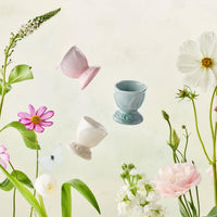Le Creuset Stoneware Set of 2 Egg Cups La Jardin Collection lifestyle