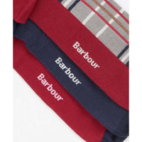 Blue Granite Barbour Mens Tartan Socks Gift Box Sole