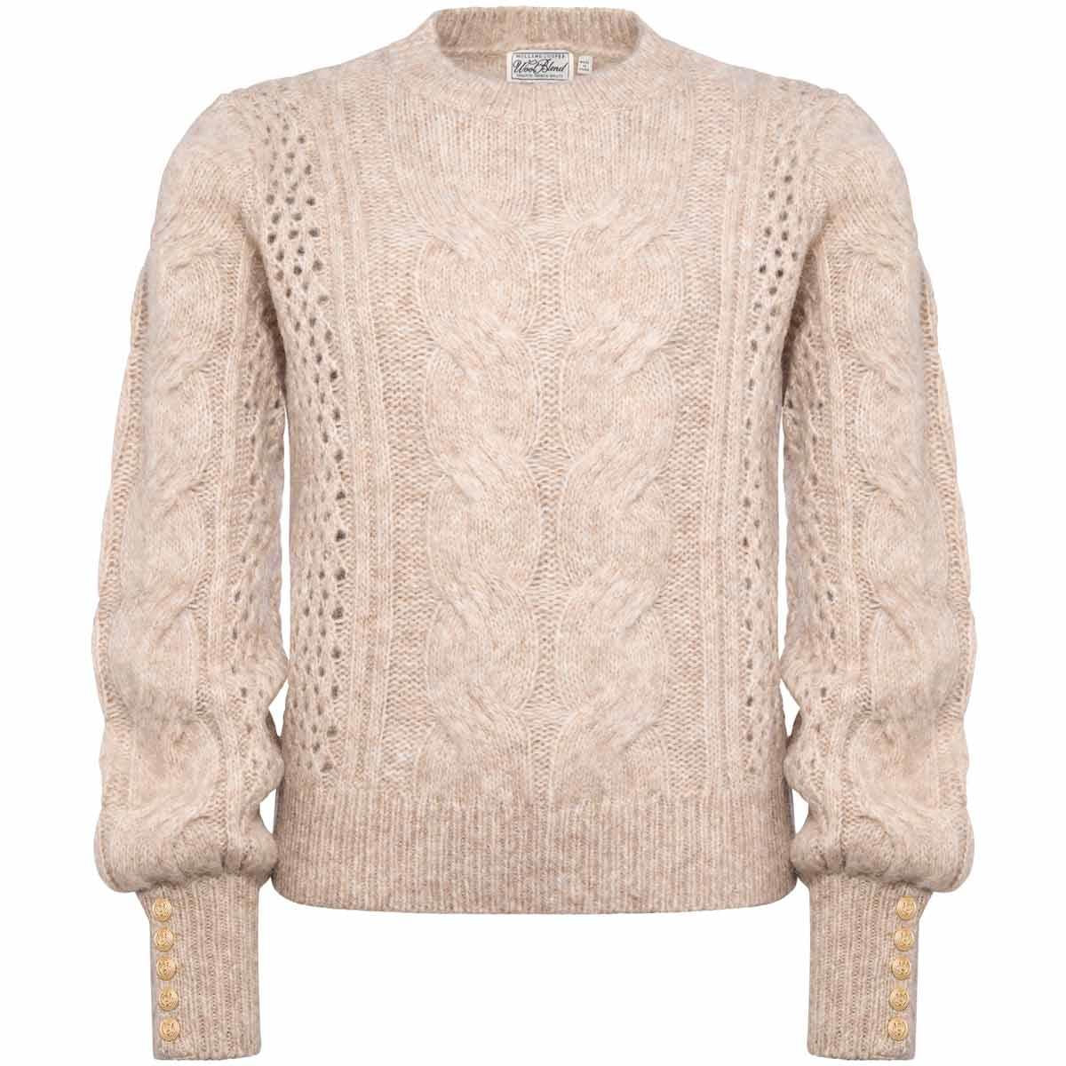 Taupe Holland Cooper Womens Kelly Crew Neck Knit Jumper