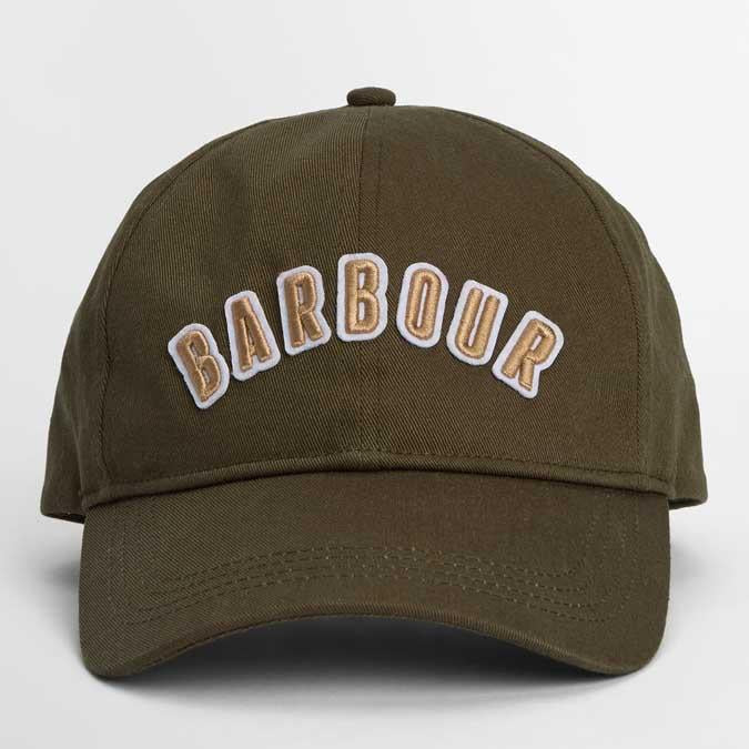 Uniform Green Barbour Mens Campbell Sports Cap front