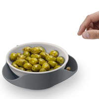 Grey Joseph Joseph Double Dish olives