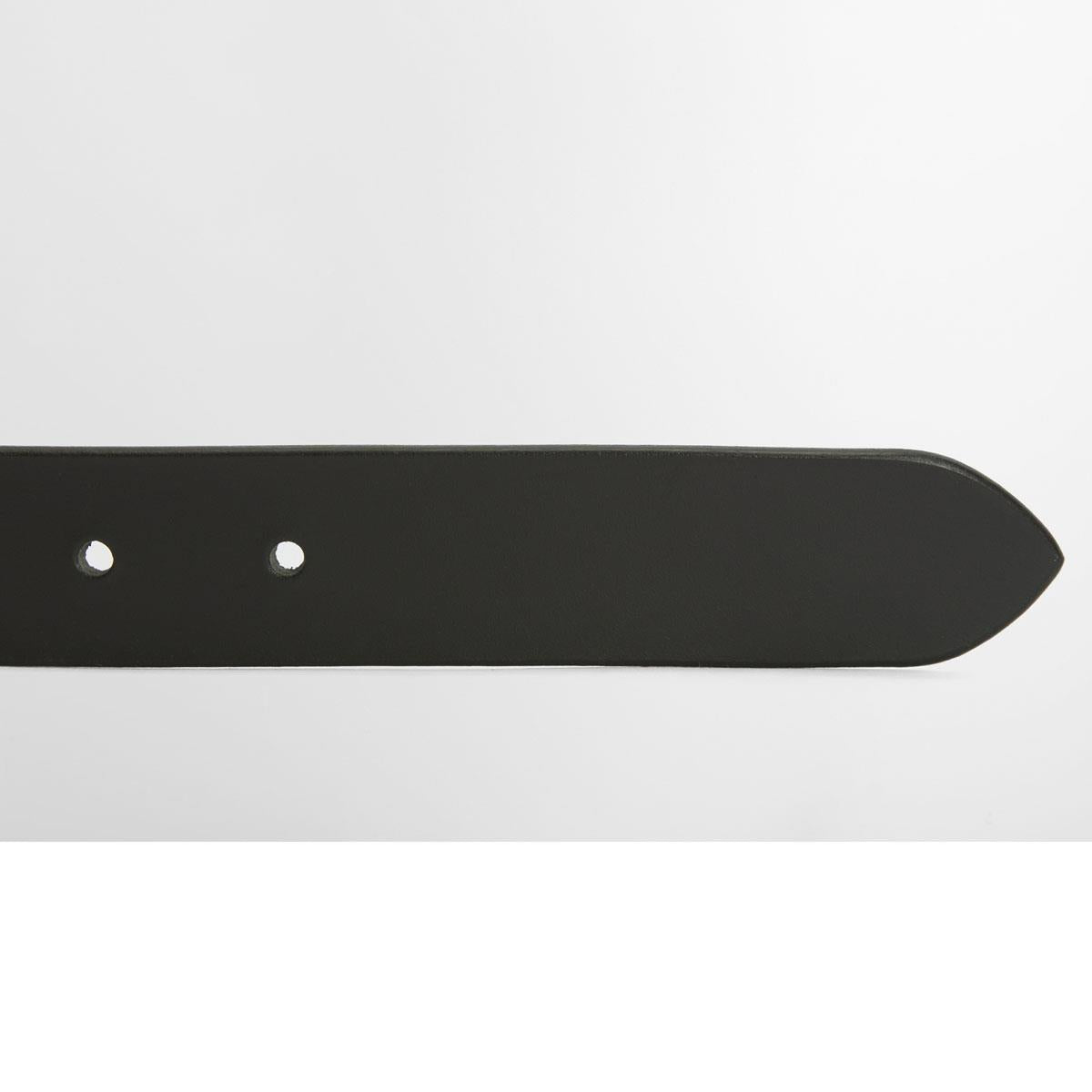 Black Barbour Maia Leather Belt holes