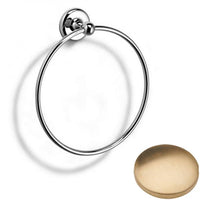 Brushed Gold Unlacquered Samuel Heath Novis Towel Ring N1098
