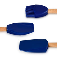 Le Creuset Signature Set of 3 Tools Medium Spatula, Large Spoon, Basting Brush