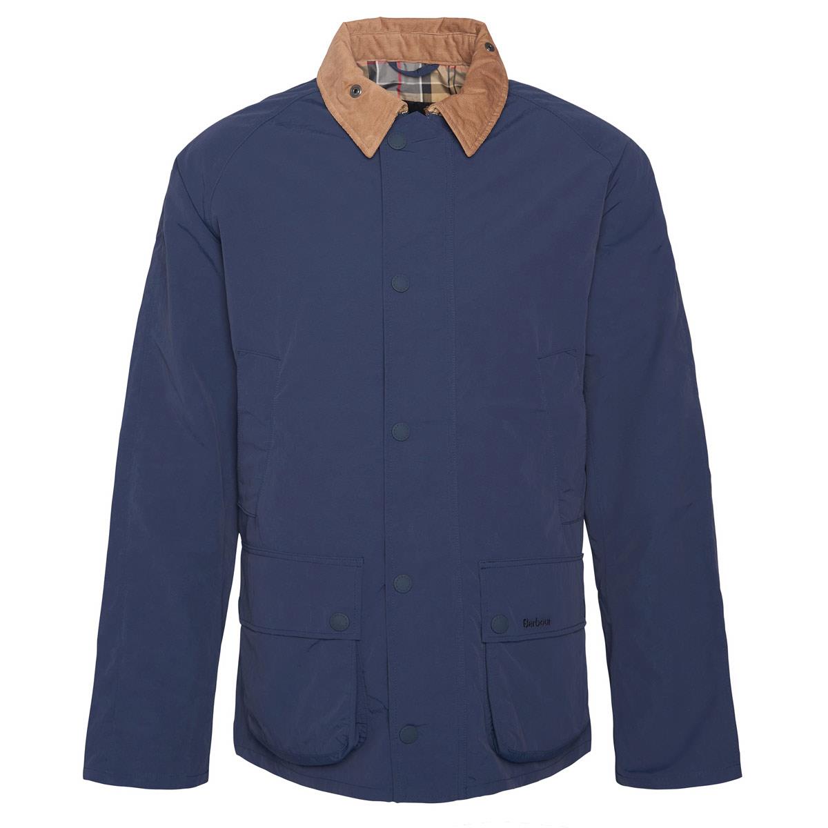Navy Barbour Mens Ashby Showerproof Jacket