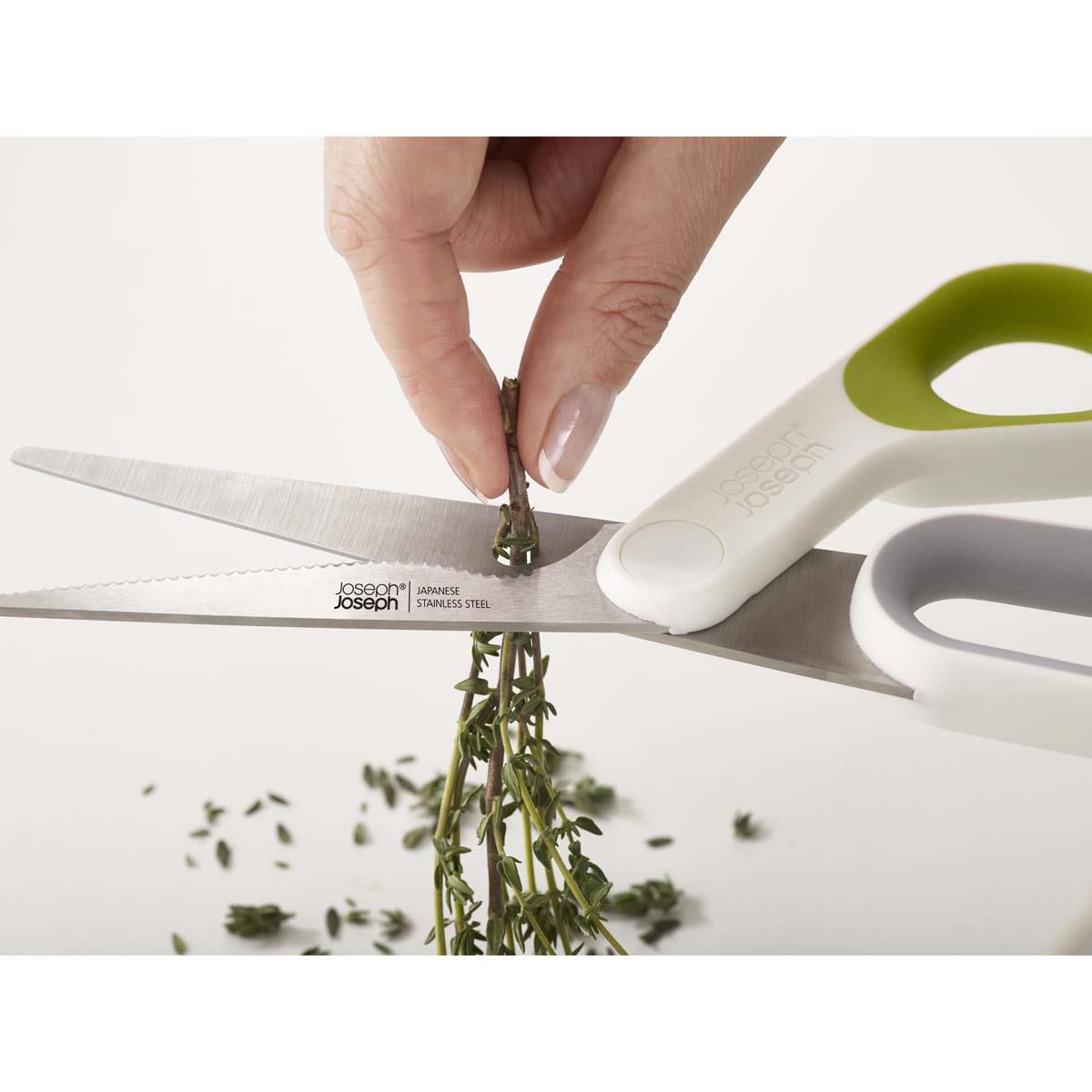Joseph Joseph PowerGrip All-Purpose Kitchen Scissors Cutting Herbs