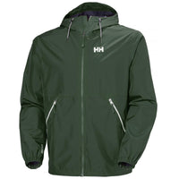 Jungle Green Helly Hansen Mens Sandoy Rain Jacket