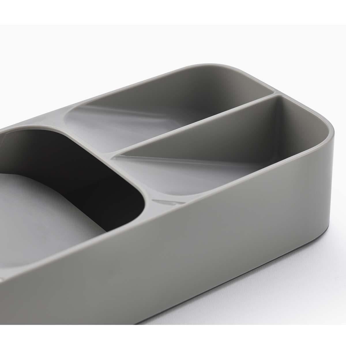 Grey Joseph Joseph DrawerStore Compact Cutlery Organiser compartments