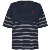 Navy Stripe Musto Womens Original Marine SS T-Shirt