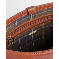 Barbour Womens Cedar Large Leather Bucket Bag