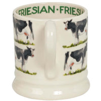 Emma Bridgewater Farmyard Animals Friesian Cow Half Pint Mug Handle