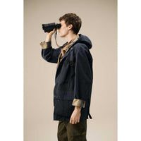 Navy Barbour Mens Icons Durham Casual Jacket lifestyle7