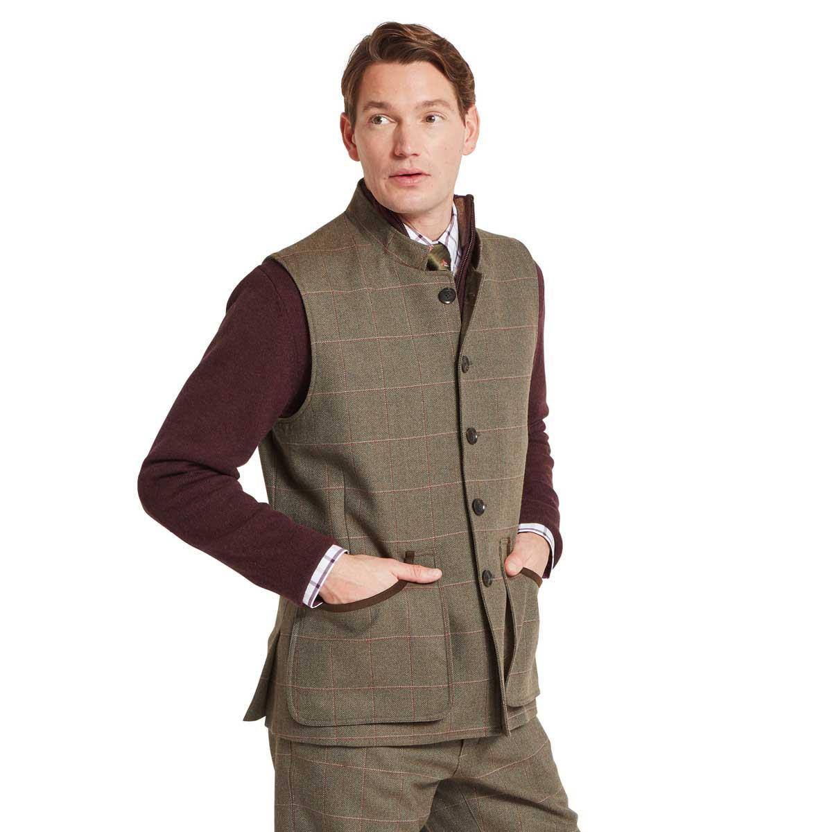 Schoffel Mens Holcot Tweed Waistcoat