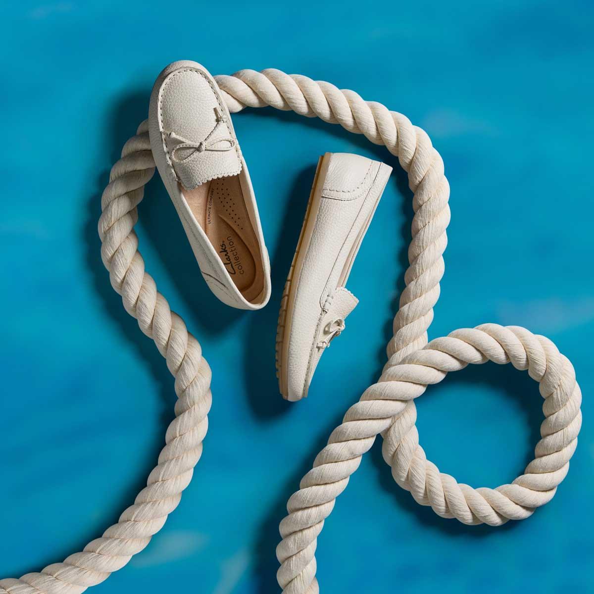 Clarks Womens Elliotte Sail Moccasin Shoes