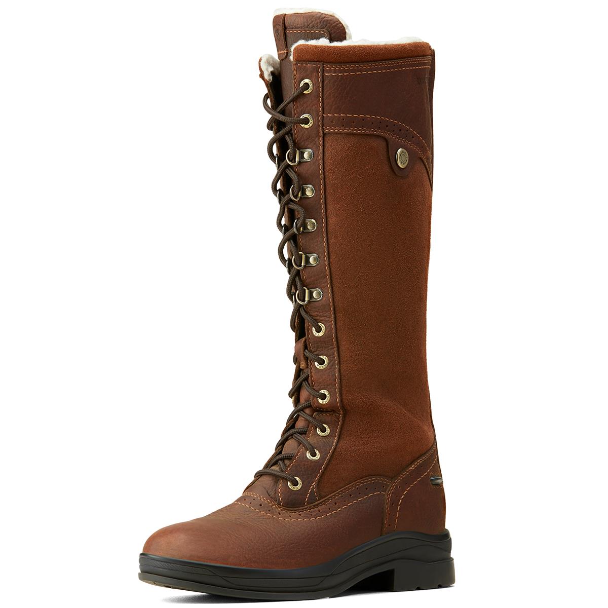 Dark Brown Ariat Womens Wythburn Tall H2O Boots
