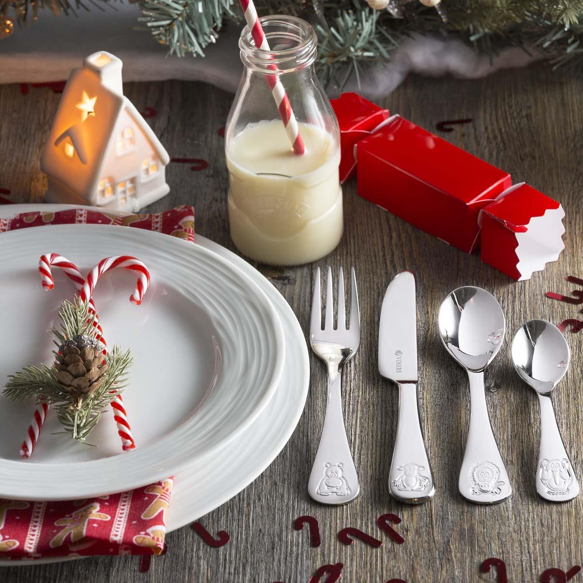 Viners Jungle 4 Piece Kids Cutlery Set