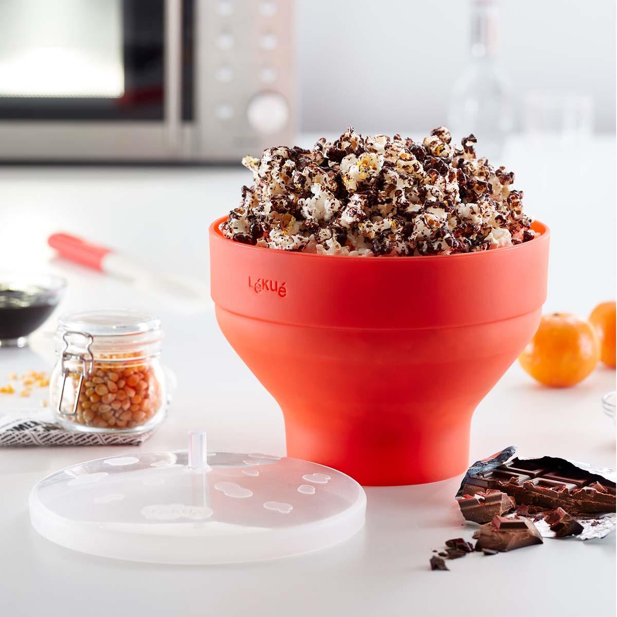 Lekue Microwave Popcorn Maker Lifestyle