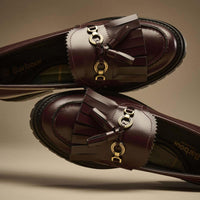CHERRY Barbour Womens Ava Loafer LS5