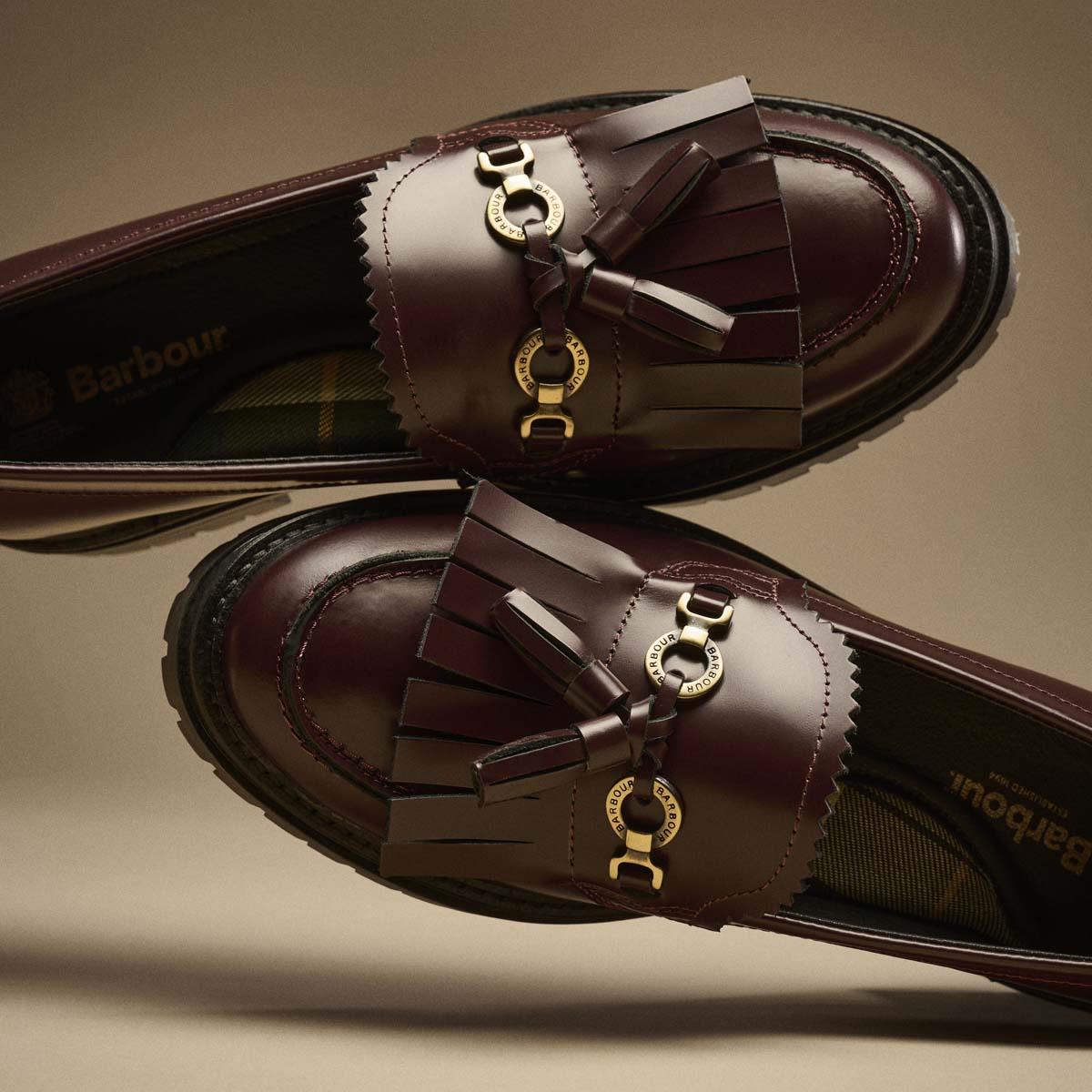 CHERRY Barbour Womens Ava Loafer LS5