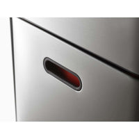 Stainless Steel Joseph Joseph Totem Max 60L Waste & Recycling Bin handle