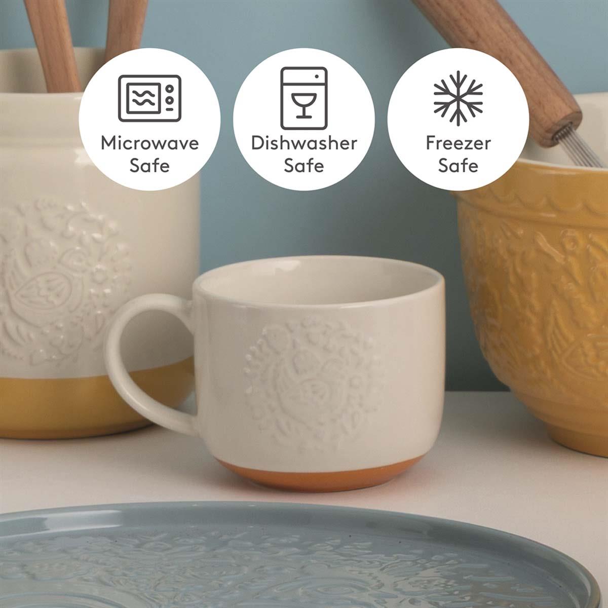 Mason Cash Folk Farmyard Hen Orange Mug INFO3
