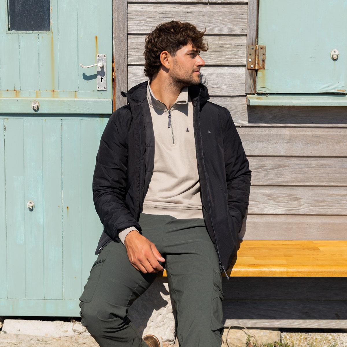 Black Musto Mens Original Insulated Waterproof Jacket Lifestyle