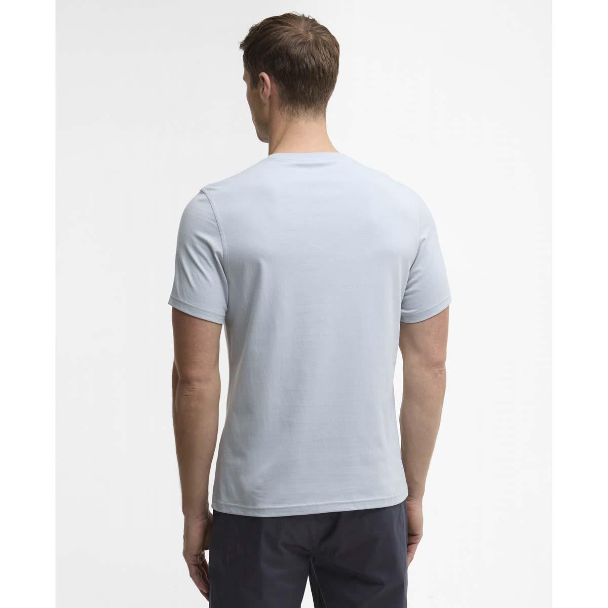 Blue Haze Barbour Mens Fairlight Graphic T-Shirt back